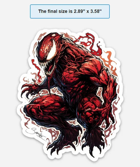 Venom vs Carnage Sticker Pack by Sutton Kane