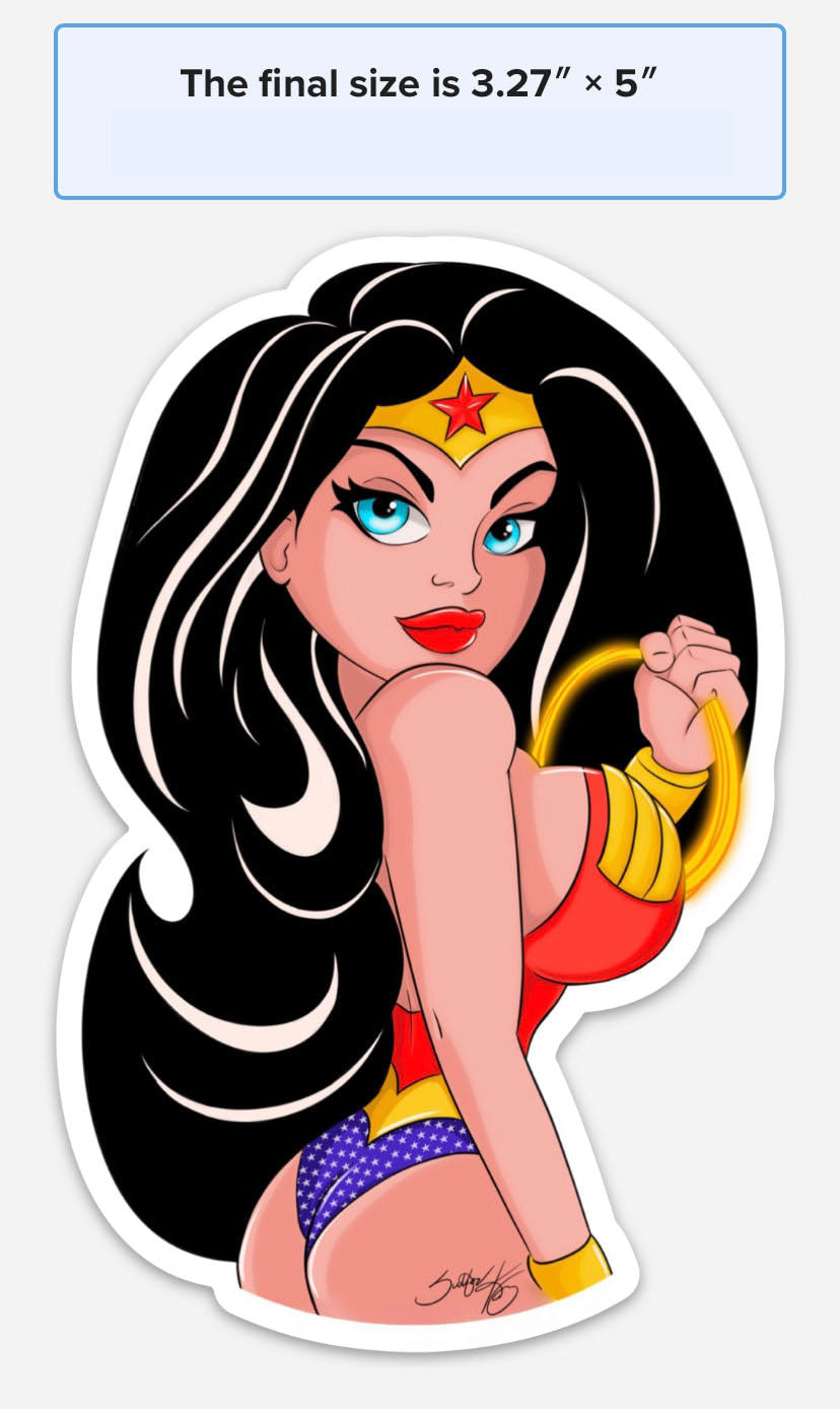Empowered Diana Prince Wonder Woman Sticker Decal by Sutton Kane