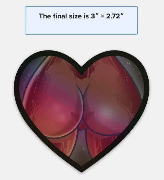 Red Cortana Booty from Halo Holographic Sticker by Sutton Kane