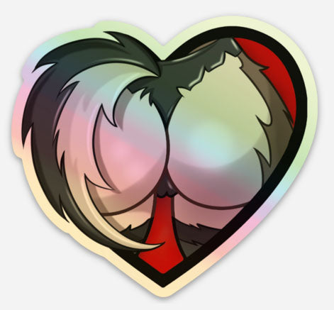 Holographic Loona Sticker - Helluva Boss Inspired Fan Art by Sutton Kane