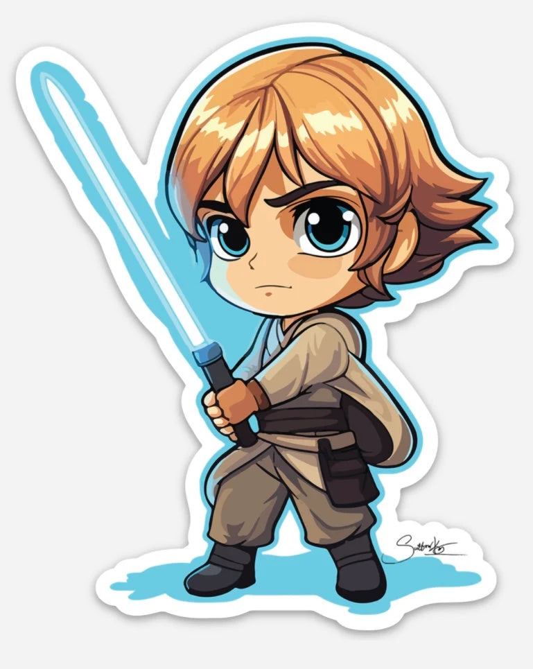 Luke Skywaker: The Last Hope Sticker by Sutton Kane