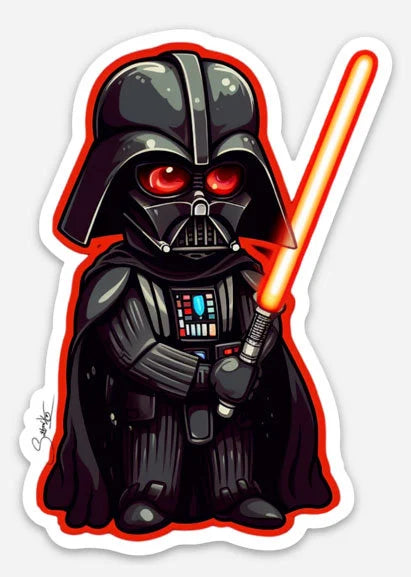 Sith Lord's Legacy: Darth Vader Sticker by Sutton Kane