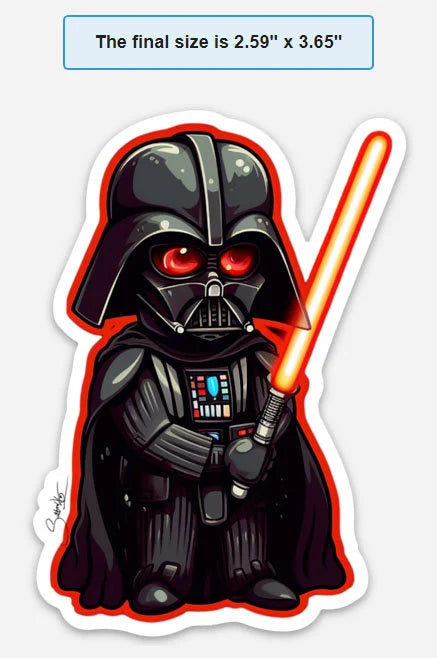 Sith Lord's Legacy: Darth Vader Sticker by Sutton Kane