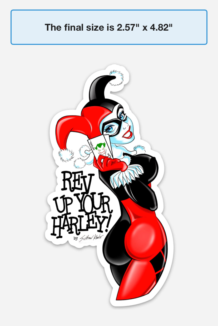 Harley Quinn sticker Decal Set by Sutton Kane