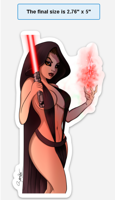 Slave Leia & Sith Leia Decal Sticker Set - Pack by Sutton Kane