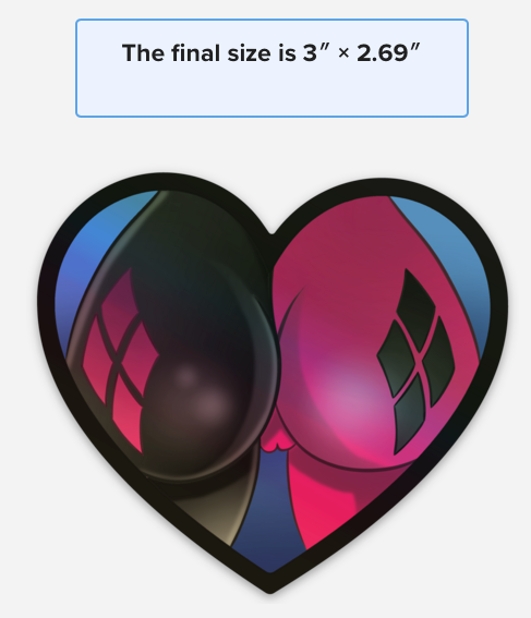 Holographic Harley Quinn Booty Sticker – Cute, Sassy, and Reflective!