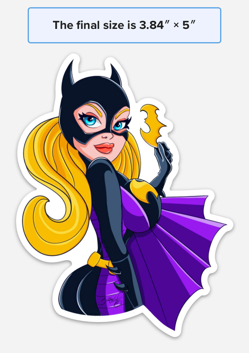 Empowered Stephanie Brown Batgirl Decal  by Sutton Kane